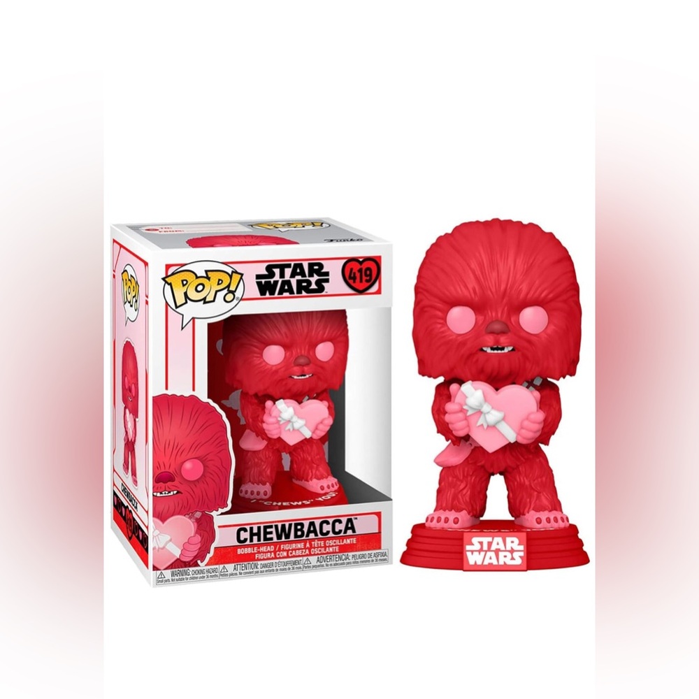 NIB FUNKO POP Star Wars VALENTINE'S DAY # 419 CHEWBACCA